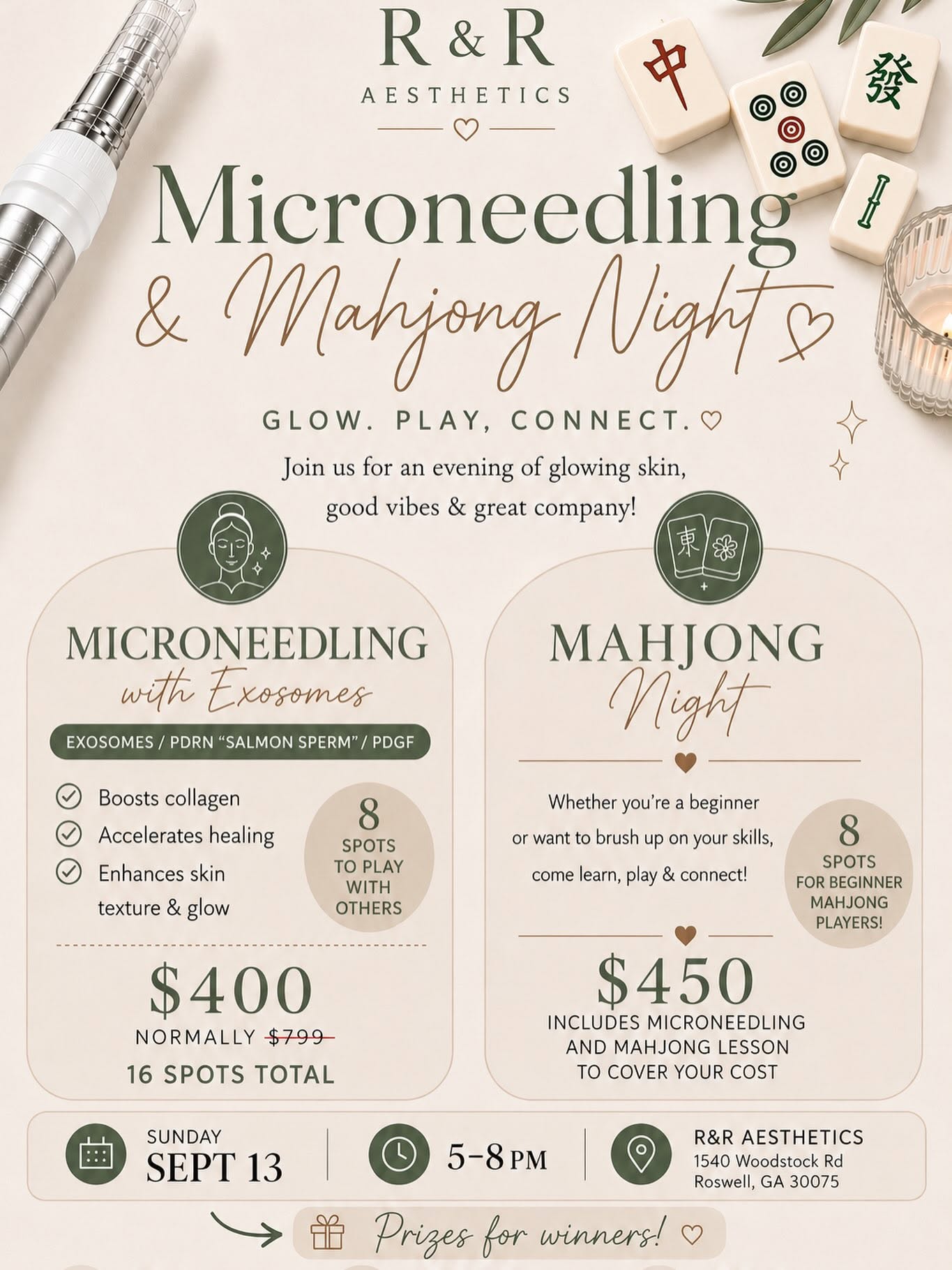 microneedling-mahjong-night-radiant-renewed-roswell