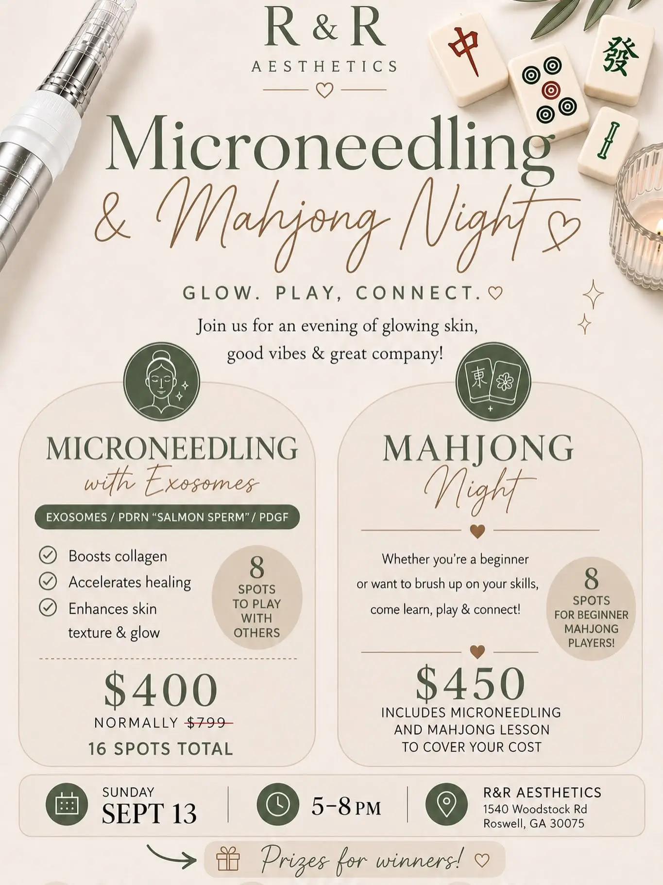 microneedling-mahjong-night-radiant-renewed-roswell