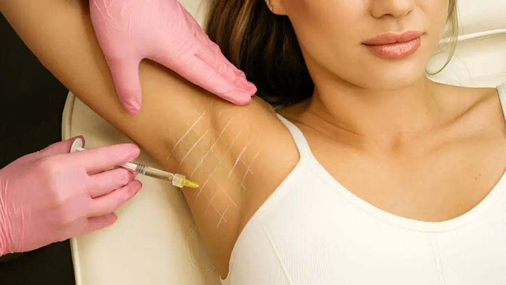 A person in professional attire representing the comfort and confidence gained from excessive sweating treatments in Roswell