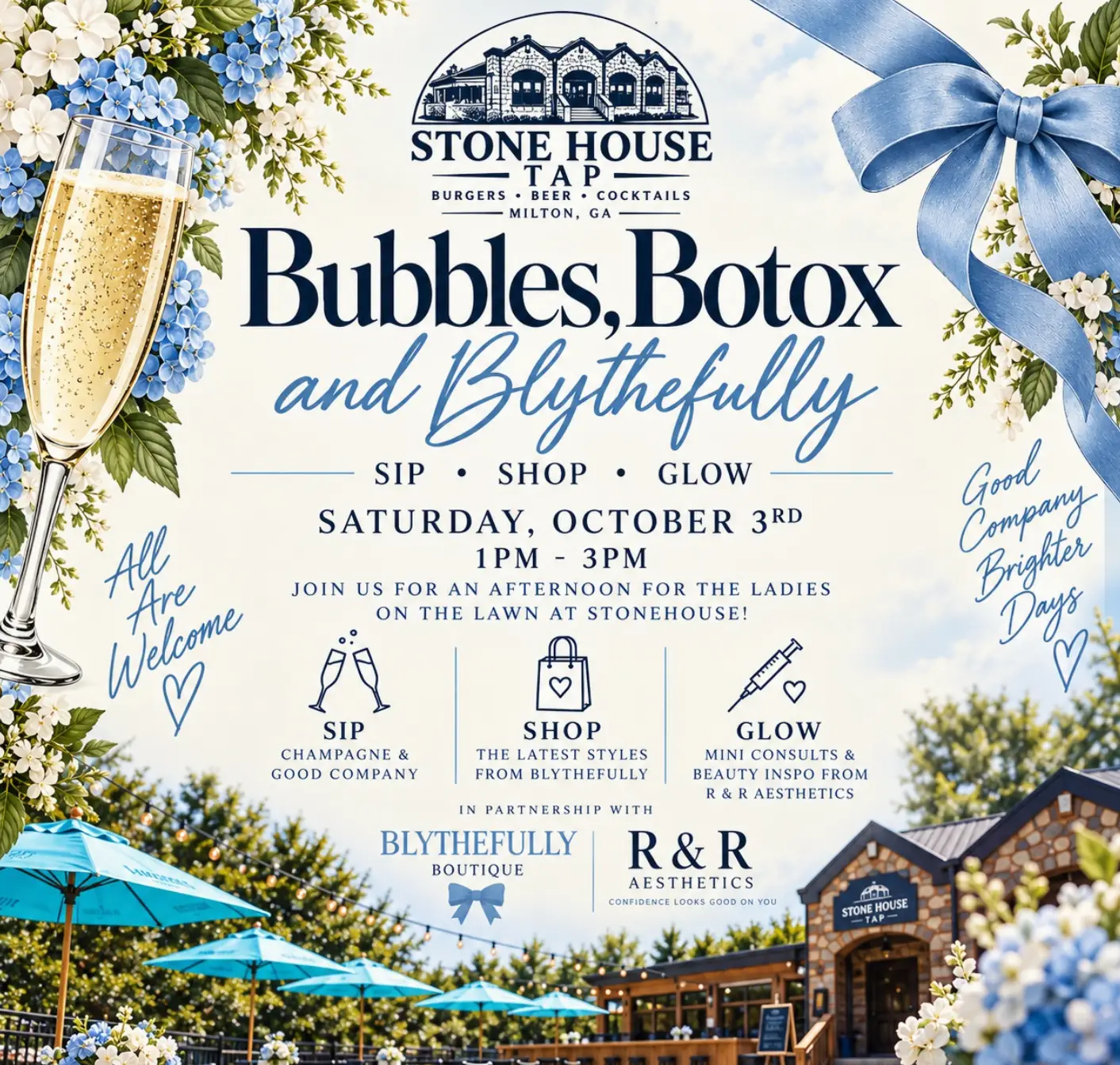 Bubbles, Botox & Blythefully